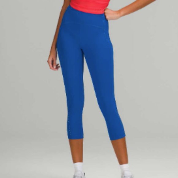 lululemon athletica Pants - Lululemon Swift Speed High-Rise Crop 21" - Blazer Blue Tone
